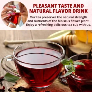 VIDA FARM 100 Hibiscus Tea Bags, Natural Dried Hibiscus Tea Bags, Hibiscus Sabdariffa Tea Bags, Tea Jamaica Roselle Tea Hibiscus, Te De Jamaica Red Hibiscus Tea, No Sugar, No Caffeine, No Gluten