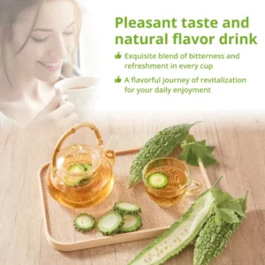 VIDA FARM 100 Premium Bitter Melon Tea Bags, Zero Sugar Tea, Handpicked, 100% Pure and Natural Dried Bitter Melon, Non-GMO, No Caffeine, Gluten-Free, Vegan