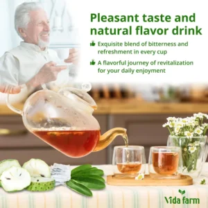VIDA FARM 100 Soursop Tea Bags, 100% Natural Pure Soursop Graviola Leaves Tea Bags, Pleasant Taste, Natural Flavor, Caffeine Free, Guanabana Leaves Dried Soursop Leaves Guyabano Tea