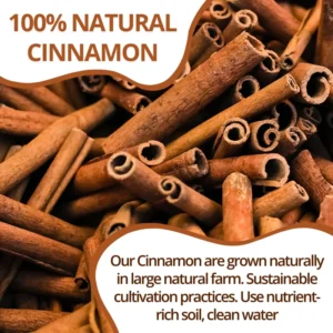 VIDA FARM 125 Cinnamon Tea Bags, 100% Natural Ceylon Cinnamon Tea Bags, Cinnamon Herbal Tea, Cinnamon Tea, No Additives, No Caffeine, No Sugar
