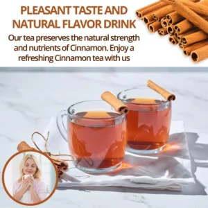 VIDA FARM 125 Cinnamon Tea Bags, 100% Natural Ceylon Cinnamon Tea Bags, Cinnamon Herbal Tea, Cinnamon Tea, No Additives, No Caffeine, No Sugar