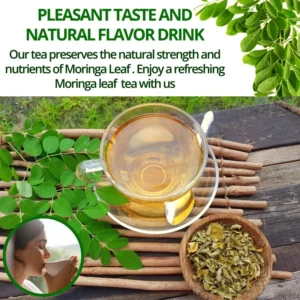 VIDA FARM 125 Moringa Tea Bags, 100% Natural Moringa Leaf Tea Bags, Dried Moringa Tea, Moringa Herbal Tea, No Caffeine, No Sugar, No Gluten, Vegan