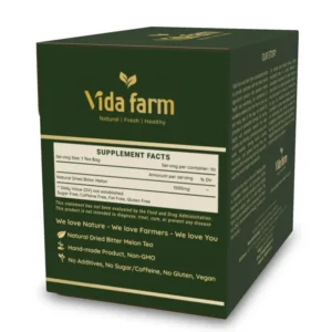 VIDA FARM 50 Bitter Melon Tea Bags, Natural Herbal Tea Dried Bitter Melon Tea Bags, Bitter Melon Herbal Tea Bags, Bitter Melon Fruit Tea Bags