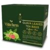 VIDA FARM 50 Natural Guava Leaves Tea Bags - Natural Dried Guava Leaves Tea, Hojas de Guayaba Tea Bag, Guayaba Leaves Guava Tea, Pleasant Taste, Caffeine Free, No Sugar, 100% Dried Guava Leaf