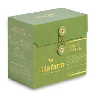 VIDA FARM 50 Soursop Tea Bags, 100% Natural Pure Soursop Graviola Leaves Tea Bags, Pleasant Taste, Natural Flavor, Caffeine Free, Hojas de Guanabana Para te, Dried Soursop Leaves Guyabano Tea