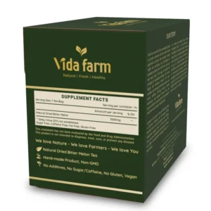VIDA FARM 75 Bitter Melon Tea Bags, Natural Herbal Tea Dried Bitter Melon Tea Bags, Bitter Melon Herbal Tea Bags, Bitter Melon Fruit Tea Bags