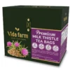 VIDA FARM Milk Thistle Tea Bags, 125 Tea Bags, 100% Natural Milk Thistle Seeds and Leaves, Dried Milk Thistle Seeds Leaves Herbal Tea, Sugar Free, Caffeine Free