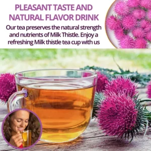 VIDA FARM Milk Thistle Tea Bags, 125 Tea Bags, 100% Natural Milk Thistle Seeds and Leaves, Dried Milk Thistle Seeds Leaves Herbal Tea, Sugar Free, Caffeine Free