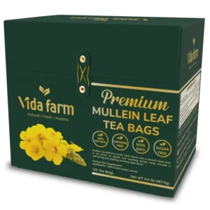 VIDA FARM Mullein Leaf Tea Bags, 125 Tea Bags, 100% Natural Mullein Leaves Tea, Dried Mullein Herbal Tea Bags, No Additives, Caffeine Free, Sugar Free