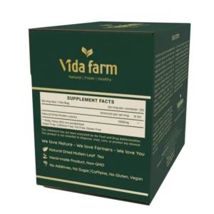 VIDA FARM Mullein Leaf Tea Bags, 125 Tea Bags, 100% Natural Mullein Leaves Tea, Dried Mullein Herbal Tea Bags, No Additives, Caffeine Free, Sugar Free