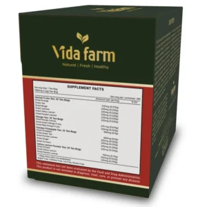 VIDA FARM Premium Assorted Tea Bags - 4 Unique Tropical Flavors, 16 Natural Ingredients, 100 Count, Caffeine-Free, Sugar-Free, Non-GMO - Enjoy Hot or Iced